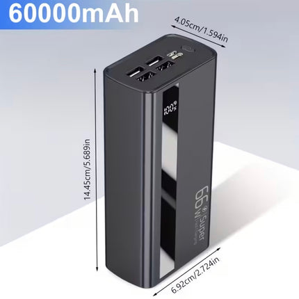 60000Mah
Power Bank, 66W Super Fast Charge, Intelligent Digital Display Screen