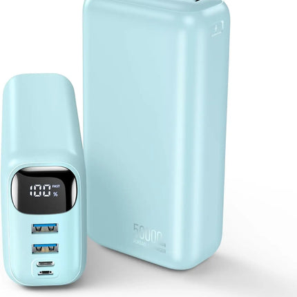 Super Fast Charging 50000mAh Outdoor Power Bank with LED Display Portable ABS Dual USB Output and Micro USB Input