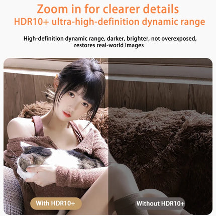 2024 New  R2-5 Home Ultra HD Projector, Bedroom Wall Projection, Mobile Phone Projection, Living Room Smart Home Cinema