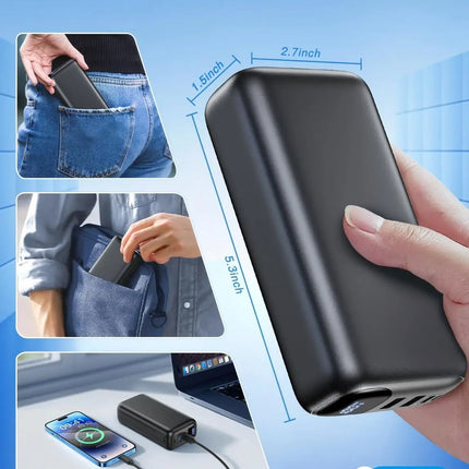 Super Fast Charging 50000mAh Outdoor Power Bank with LED Display Portable ABS Dual USB Output and Micro USB Input