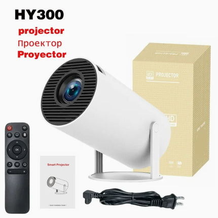 Hot Sale HY300 Smart Projector 4K Android 11 WiFi  720P HD Portable Mini Video Projector for Home Cinema Theater Outdoor Movie