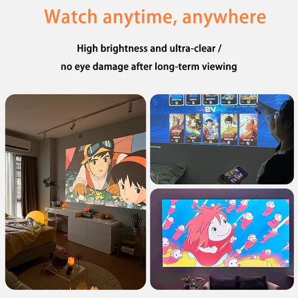 2024 New  R2-5 Home Ultra HD Projector, Bedroom Wall Projection, Mobile Phone Projection, Living Room Smart Home Cinema