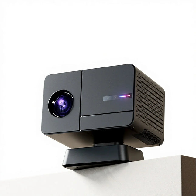Smart Portable LCD Projector with Android 14 800 Lumens Built-in Speakers Theater Gaming LAN LED 120W 1-Year Warranty