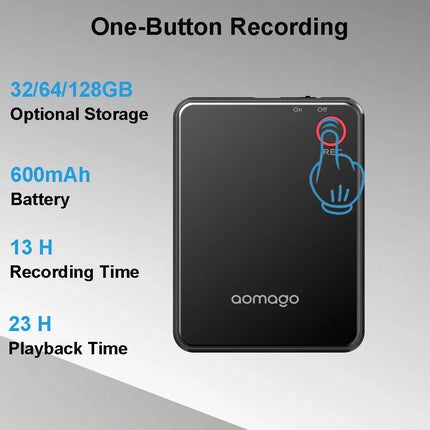 AI Recording Device Gift Note Voice Recorder App Transcribe Summarize Chatgpt Audio Recorder for Lectures Meetings Calls Black
