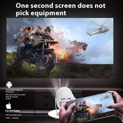 2026 Smart Projector 1080P Portable Android13 HY400 Pro Plus WiFi Game Mini 4K Video Projectors with LED LCD HY300 Silent Gimbal