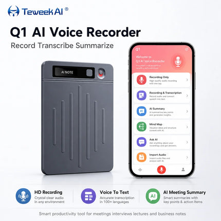 Ultra Thin AI Recording Pen ChatGPT Large Model Voice Transcription Meeting Summary WAV Audio Intelligent Device Mobile