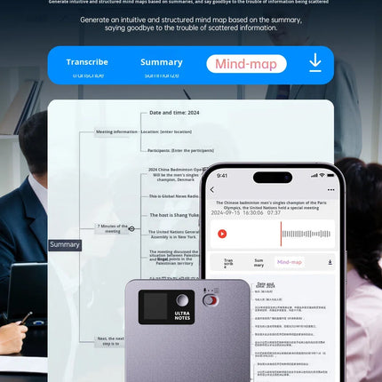 Smart Voice Activated AI Voice Recorder with Real-time Transcription Simultaneous Interpretation & AI Note Taker