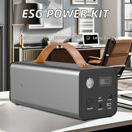 200W Micro Portable Generator Kit Indoor/Outdoor Rechargeable Power Bank for Home Appliances & Camping