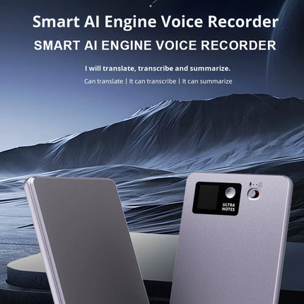 Smart Voice Activated AI Voice Recorder with Real-time Transcription Simultaneous Interpretation & AI Note Taker
