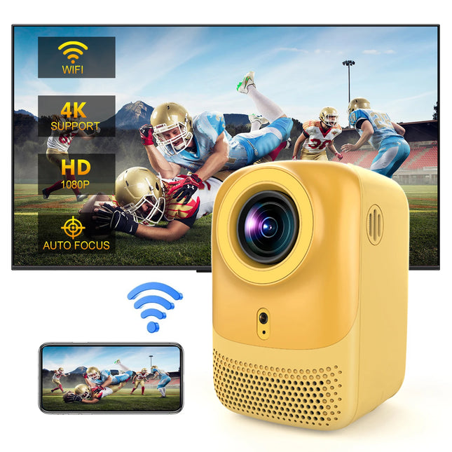 CRE CR38 HD Pico Android LED HIFI Stereo Smartphone Remote Control Home Theater Speaker Portable Mini 1080P 4K Projector