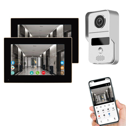 Support Tuya App WiFi Visual Intercom Doorbell System 7/10 Inch Touch Screen Indoor Monitoring Intelligent Villa Home Security