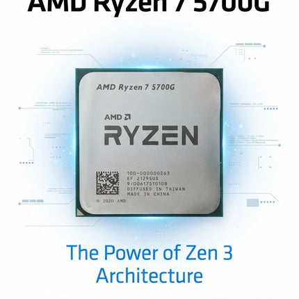Entry-level Gaming PC Chip Brand New AMD R7 5700G APU Integrated Graphics Socket AM4 Desktop Processor