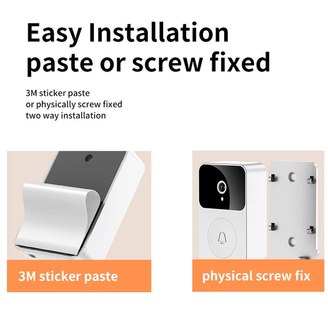 HD Doorbell Outdoor Door Bell Wireless WiFi Camera Security Night Vision Video Intercom Voice Change For Home Monitor Door Phone