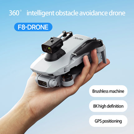 New F8 PRO MAX GPS Drone Professional 8K HD Dual Camera Screen Display 5G Wifi FPV Drone Foldable RC Quadcopter Toys Gifts
