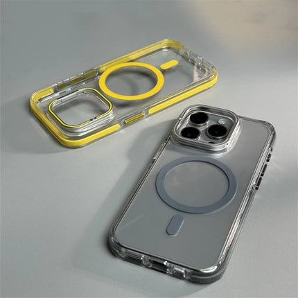 Metal Lens Kickstand Clear Phone Case for iPhone 16 17Pro Max 17 15 13 14 Pro 12 Magnetic Wireless Charge Non-slip Bumper Cover