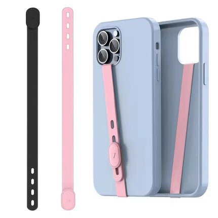 Portable Silicone Phone Strap Adjustable Anti-lost Phone Case Wristband Elastic Phone Hand Band Phone Accessories