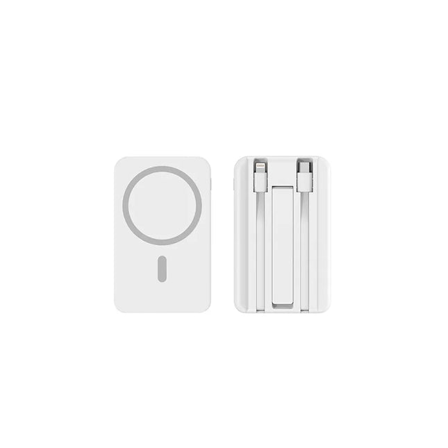 22.5W Magnetic Wireless Power Bank Built Charging Cable Large Capacity Portable Magnetic Mobile Power Supply For iPhone Android