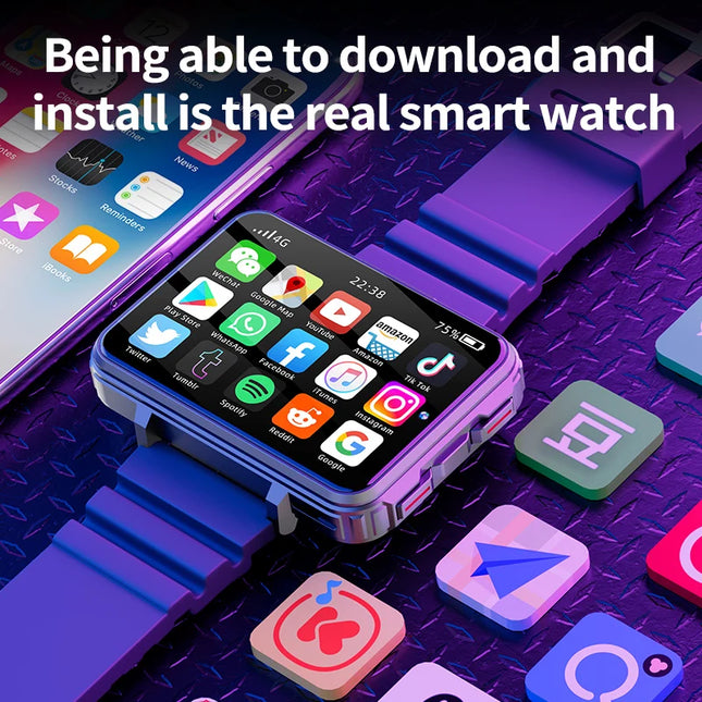VP999 Smartwatch Men Male 2.4inch Large Amoled Smartwatch With Dual Camera GPS WIFI 4G/5G Sim Card Slot Play Game Video Calling