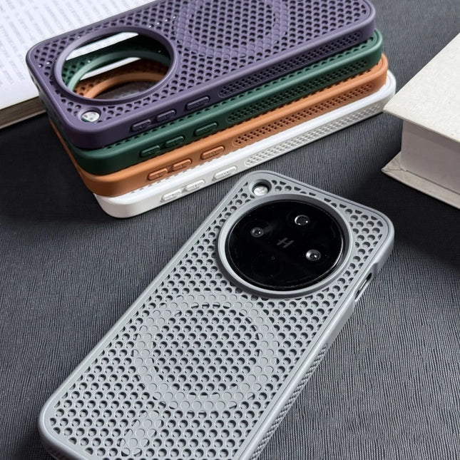 Cooling Armor Breathable For Magsafe Phone Case For OPPO Find X8 Findx8 Luxury Matte Wireless Charge Bumper Magnetic Phone Cover