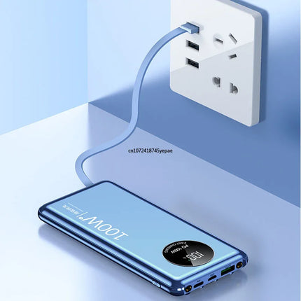 100W Super Fast Charging Power Bank 20000mAh Portable External Battery Charger Powerbank for iPhone 15 14 13 Pro Xiaomi Huawei