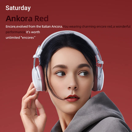 ACEFAST H7 Hybrid 35dB ANC Noise Reduction Headphone with Colorful Replaceable Earpads 30mm Speaker Wireless HiFi Audio Headset
