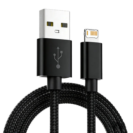 1m Nylon Braided USB Fast Charging Cable For iPhone X XR XS 11 12 13 14 Pro Max 6 6S 7 8 Plus SE 2020 Quick Charge Data Cables