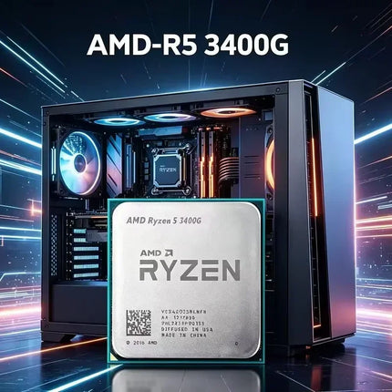 AMD Ryzen 5 3400G R5 3400G Gaming CPU Processor AM4 4.2GHz 4-Core 8-Thread Vega 11 Graphics L3 8M