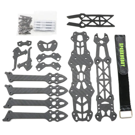 Mark4 7 Inch 295mm Drone Kit & A2807 KV1300 6S Brushless Motor & F4V3S Plug Flight Control & 60A 4-in-1 ESC Stack For FPV 7" Dro