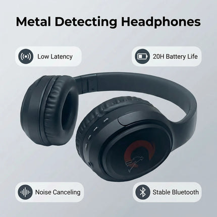 Universal Bluetooth Headphones Bluetooth Earphones with high-speed and low-latency for gold metal detector