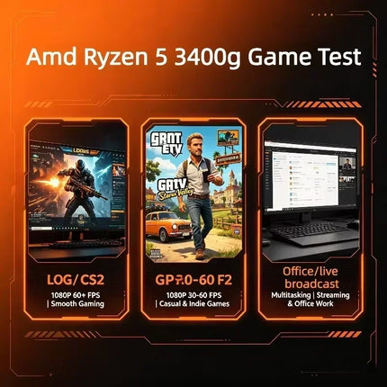 AMD Ryzen 5 3400G R5 3400G Gaming CPU Processor AM4 4.2GHz 4-Core 8-Thread Vega 11 Graphics L3 8M