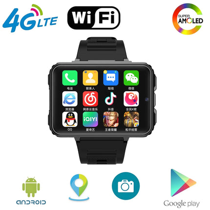 VP999 Smartwatch Men Male 2.4inch Large Amoled Smartwatch With Dual Camera GPS WIFI 4G/5G Sim Card Slot Play Game Video Calling