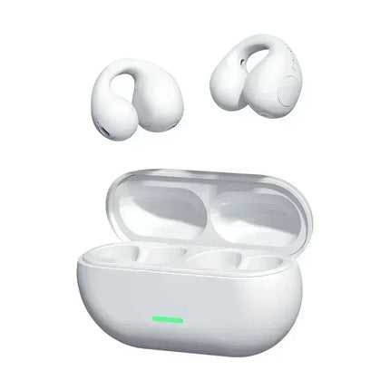 TWS Bluetooth Headset 5.3 Wireless Air Conduction Headphones Clip Ear Music Noise Canceling HD Call Sports Gaming Earphone
