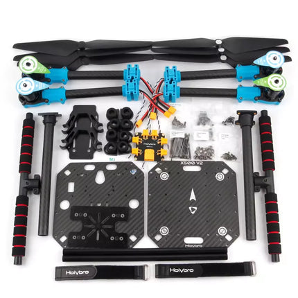 Holybro X500 V2 ARF Kit & Pixhawk 6X 6C Flight Controller & M10N & 433 915MHz 4-axis Drone Power Kit