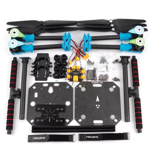 Holybro X500 V2 ARF Kit & Pixhawk 6X 6C Flight Controller & M10N & 433 915MHz 4-axis Drone Power Kit