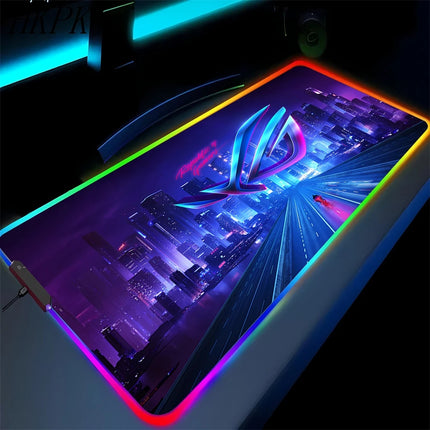 Black Mouse Pad, Gaming Mouse Pad, Anime Gaming Pad, Gaming Rug, Computer XXL Cute Mouse Pad, Large Gaming Keyboard Rug.