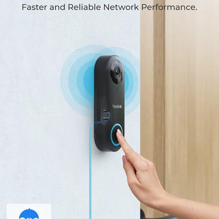 REOLINK 2K+ Wired Video Doorbell WiFi Camera Outdoor Dual Wi-Fi 4:3 View Smart Detection Front Door Home Security with Chime V2