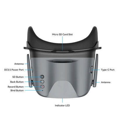 VR04 HD FPV Goggles 2026NEW BETAFPV HD Version For Aquila20 FPV Drone Kit VR04 FPV Goggles