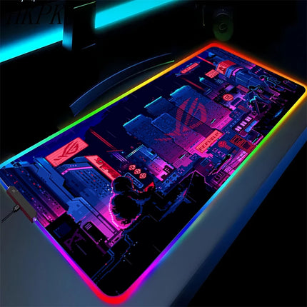 Black Mouse Pad, Gaming Mouse Pad, Anime Gaming Pad, Gaming Rug, Computer XXL Cute Mouse Pad, Large Gaming Keyboard Rug.