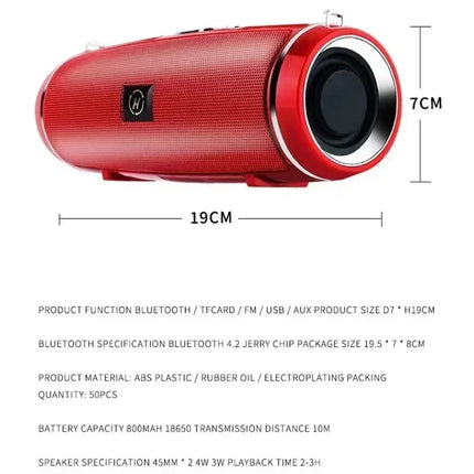 2025 200W Wireless Bluetooth Speaker Portable IPX7 Waterproof Outdoor Subwoofer Stereo Surround Speakers FM Radio TF Boom Box