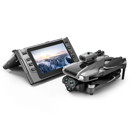 M66 Triple Battery Brushless Drone - Screen Remote Gesture Control Zoom Photography Smart Obstacle Avoidance New Model