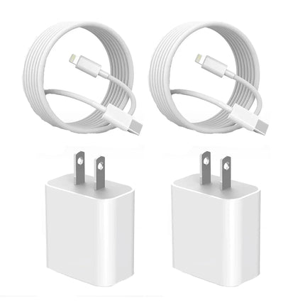 1-3Set 20W US USB C Port Fast Charger For iPhone 14 13 12 11 Pro Max Plus XR Xs 7 8 3.3 Ft USB C Fast Charging Cable Accessories