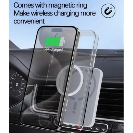 Magnetic Car Wireless Charger Air Vent GPS Phone Holder Stand For Magsafe iPhone 17 16 15 14 13 12 Pro Max Cell Fast Charging