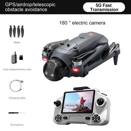 YL059 RC Quadcopter Drone with 4K Camera 23 Min FPV GPS Flight Optical Flow Positioning Auto Return Home RC Toy Boy Gift Dron
