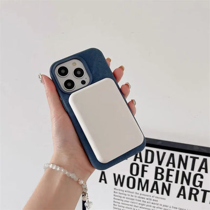 Flannel For Magsafe Phone Case for iPhone 16 Pro Max 15 15Pro 17 Matte Wireless Charging Back Cover Microfiber Protective Shell