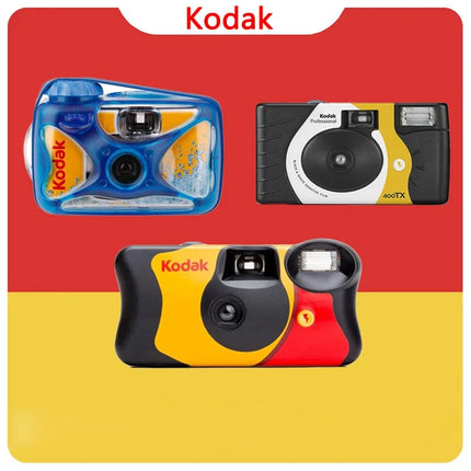 Classic Original Kodak FunSaver/Daylight Single Use Camera With Flash Disposable Point-and-Point Film Cameras 27 Sheets 39 Sheet