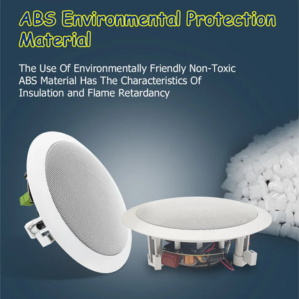 6.5 Inch Bluetooth Speakers 2*30W Master Slave Active Passive Coaxial In Ceiling Speaker Support AUX Remote Control Home Audio