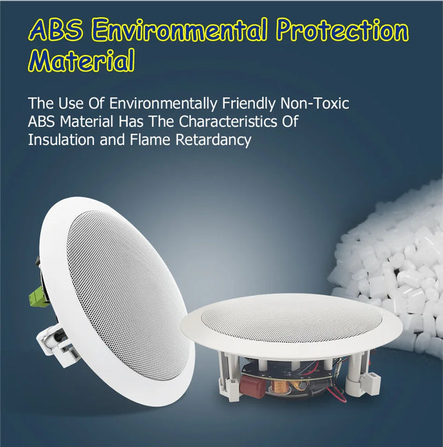 6.5 Inch Bluetooth Speakers 2*30W Master Slave Active Passive Coaxial In Ceiling Speaker Support AUX Remote Control Home Audio