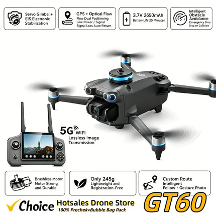 New GT60 GPS Drone High Definition Aerial Photography Quadcopter with Airdrop Obstacle Avoidance And Return Function for Outdoor