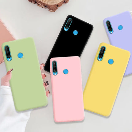 Liquid Silicone Phone Case for Huawei P30 lite P40 lite E Y6 Y7 Y9 Prime 2019 Y6P Y7P Y8S P Smart 2019 P Smart Z Cover Fundas