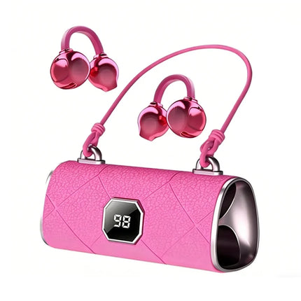 Open Ear Wireless Earphones With Mics Bluetooth 5.4 Ear-clip Headphones Portable Long Battery Life HIFI Stereo Headsets For Gift